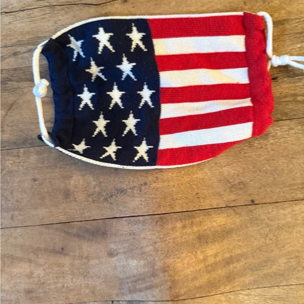 Source Unknown Red, White, and Blue Face Mask